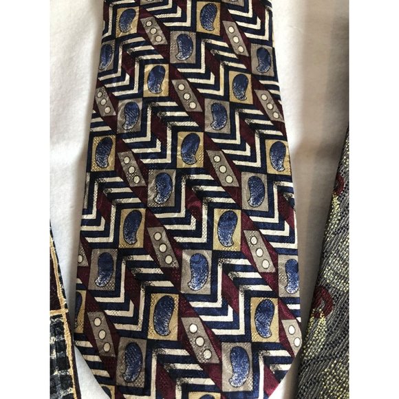 ROBERT TALBOTT Men Lot of 5 100% Silk Ties Joseph Abboud,  Hickey-Freeman, and Robert Talbott